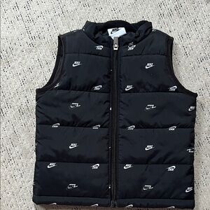 Nike Black Logo Puffer Vest